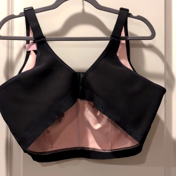 Bra - Cacique Unlined Full Coverage Cotton Blend No Wire Black Lace Bra 44H NWT - Picture 2 of 5